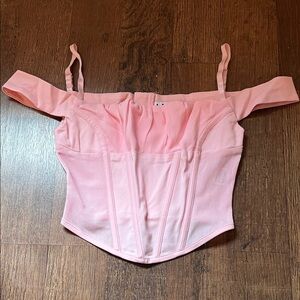 I.AM.GIA Pink Corset-Style Blouse